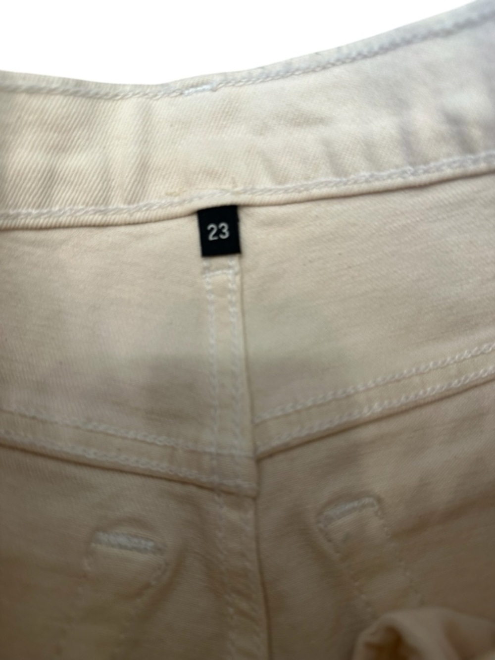 Re/Done Originals 70's Straight Jeans in Vintage White Women Size 23 NWT $250 - Picture 10 of 12